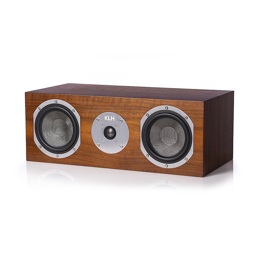 Angle View: KLH AUDIO - Story Center  Channel Speaker (each) - American Walnut