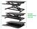 Alt View 13. Mind Reader - Convertible Standing Desk - Black.