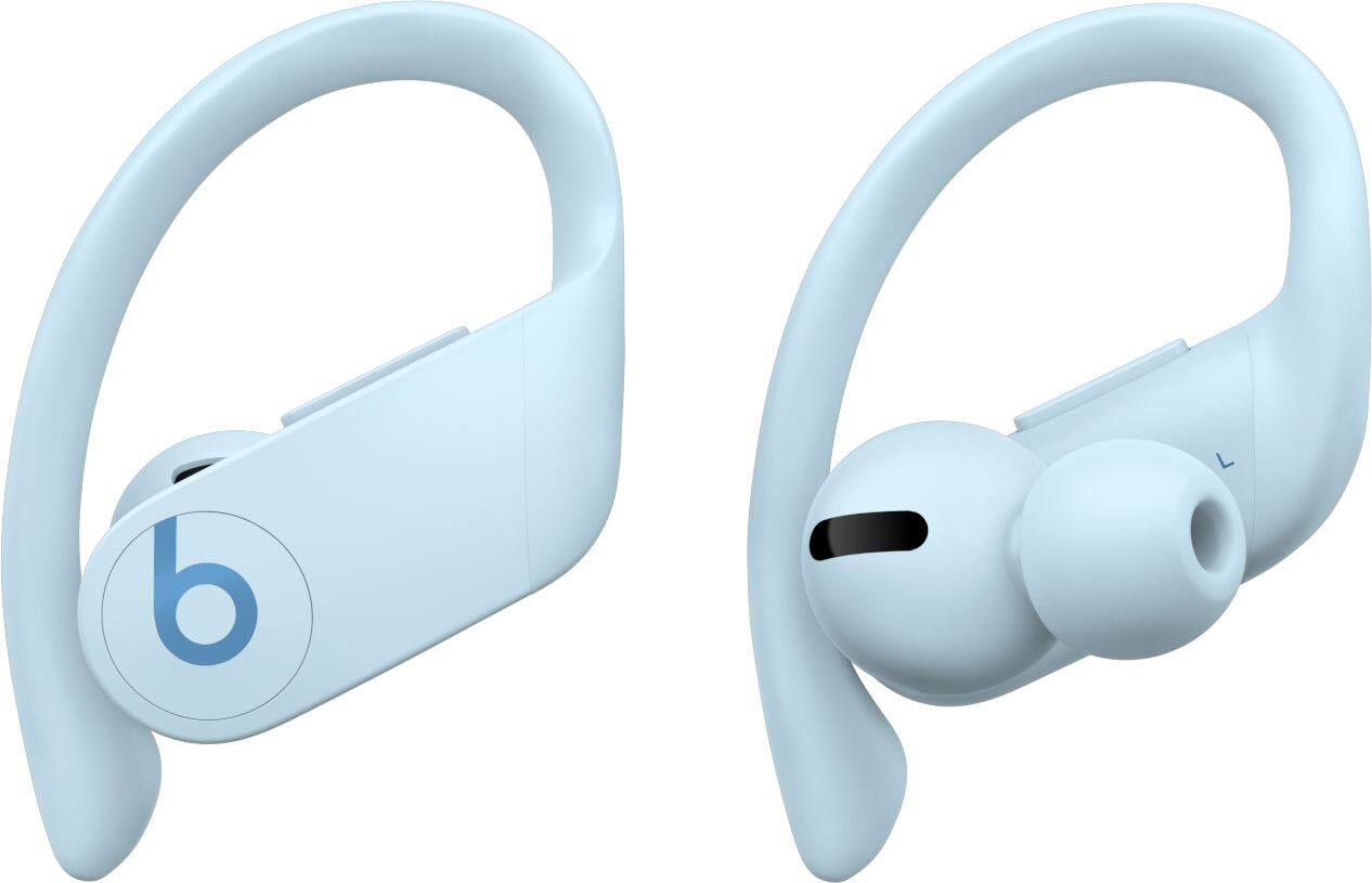 Angle. Beats - Geek Squad Certified Refurbished Powerbeats Pro Totally Wireless Earphones - Glacier Blue.