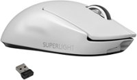 Logitech - PRO X SUPERLIGHT Lightweight Wireless Optical Gaming Mouse with HERO 25K Sensor - White - Front_Zoom