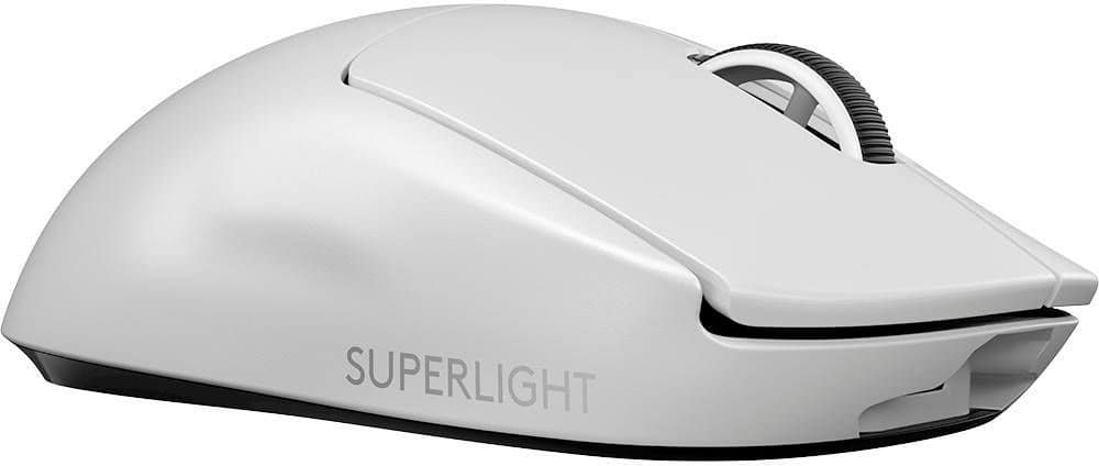 Logitech PRO X SUPERLIGHT Lightweight Wireless Optical Gaming Mouse with  HERO 25K Sensor White 910-005940 - Best Buy