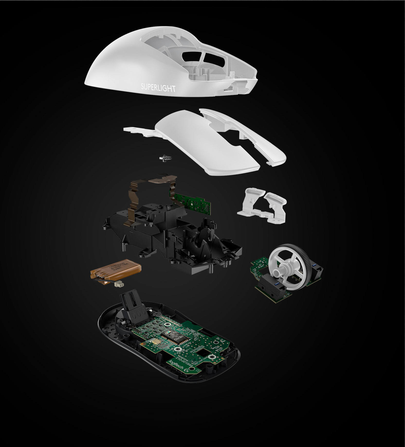 Logitech PRO X SUPERLIGHT Lightweight Wireless Optical Gaming Mouse with  HERO 25K Sensor White 910-005940 - Best Buy