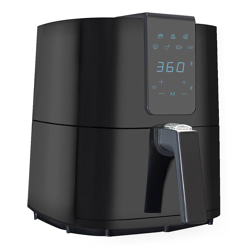 Alt View 17. Emerald - 5.2L Digital Air Fryer - Black.