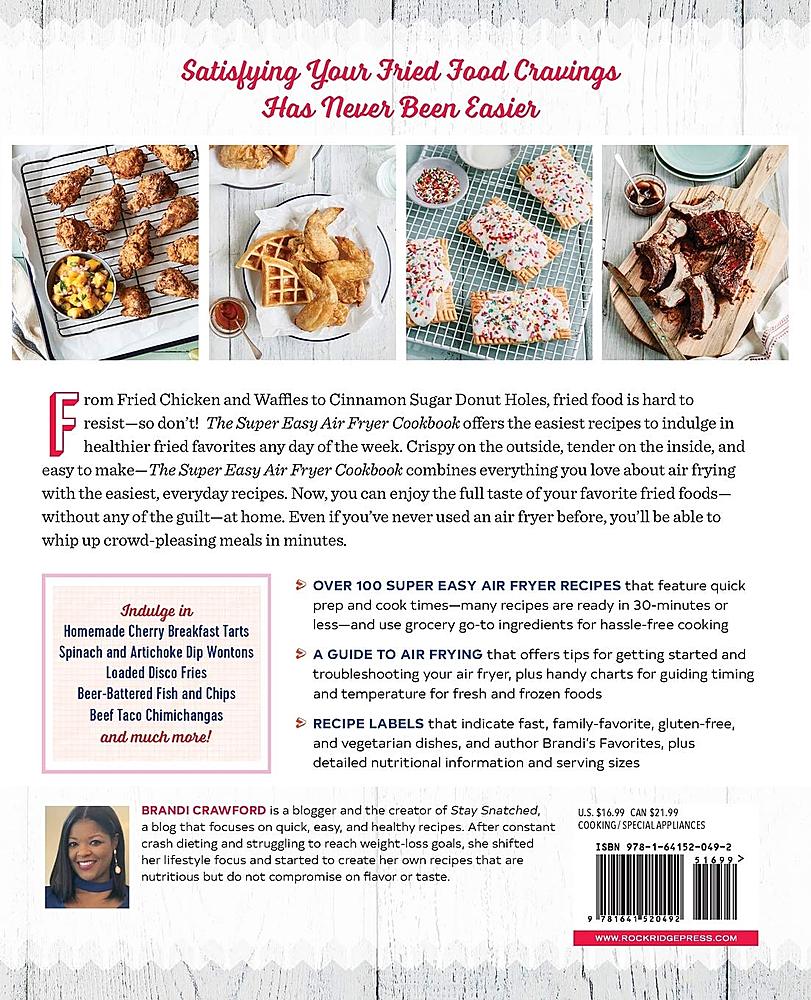 Left View: Callisto Media - The Super Easy Air Fryer Cookbook: Crave-Worthy Recipes for Healthier Fried Favorites - Multi