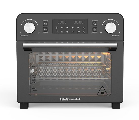 Elite Gourmet – 23L Digital Air Fryer Oven – Black