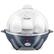 Front. Elite Gourmet - 7-Egg Automatic Egg Cooker - Slate Blue.
