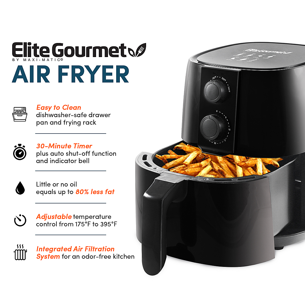  Elite Gourmet EAF4700 Digital 5Qt Air Fryer, Sears