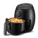 Angle. Elite Gourmet - 2.1 Qt. Compact Digital Air Fryer - Black.