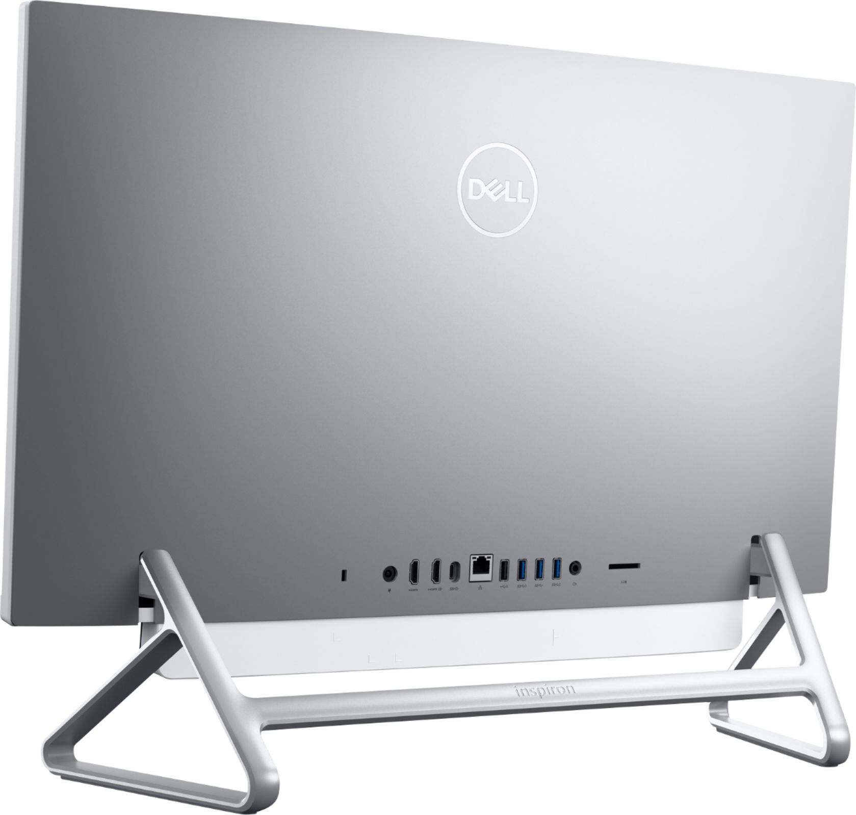 Back View: Dell - Inspiron 27" Touch-Screen All-In-One - Intel Core i7 - 16GB Memory - 512GB SSD - Silver
