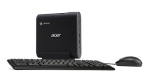 Acer - Chromebox - Intel Celeron 3867U Processor - 4GB DDR4 - 32GB SSD - WiFi 5 - Chrome OS - Keyboard and Mouse Included - Front_Zoom