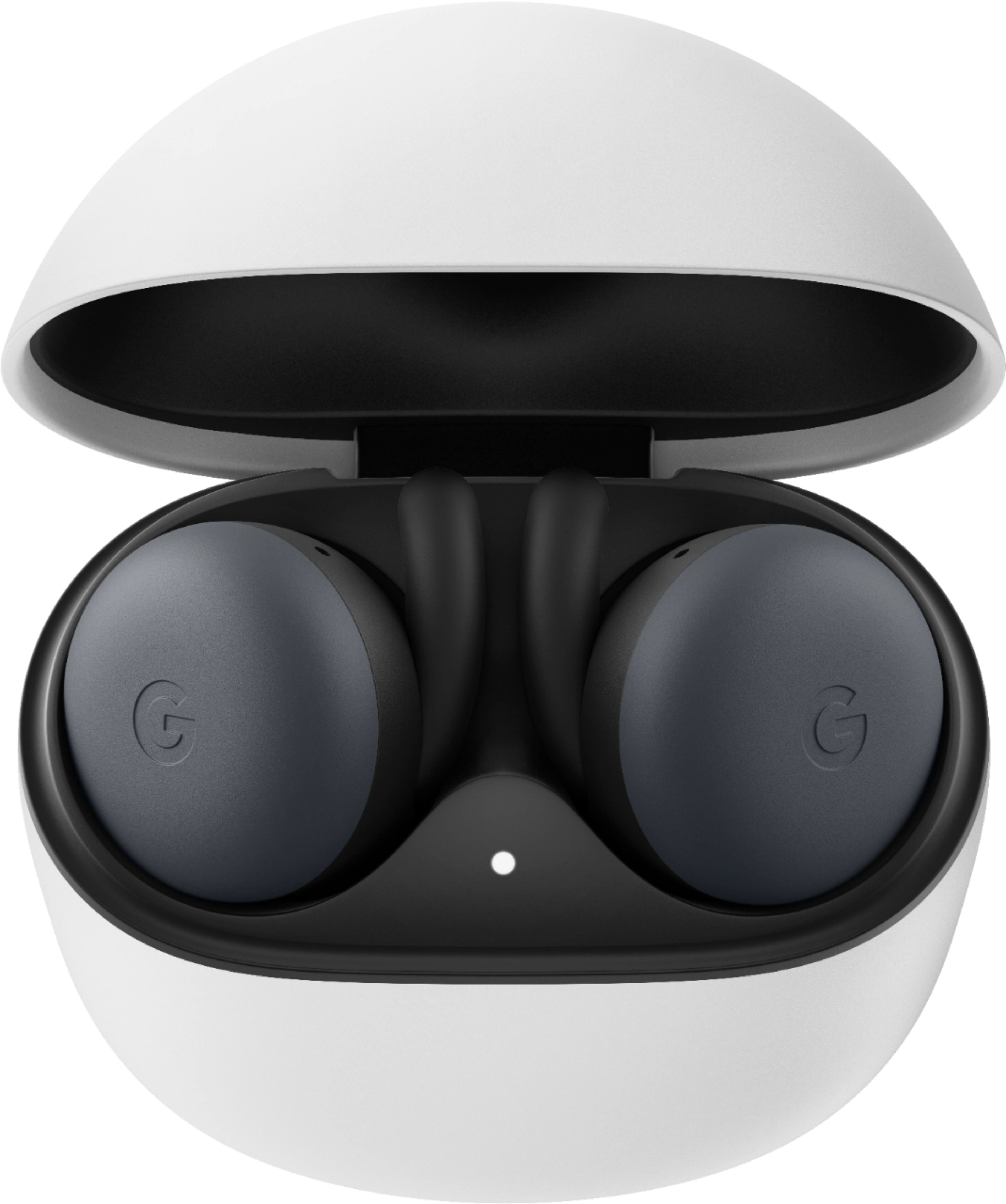 Alt View 16. Google - Geek Squad Certified Refurbished Pixel Buds True Wireless In-Ear Headphones - Black.