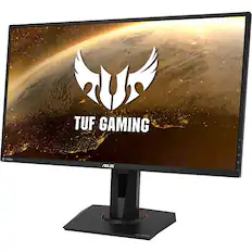 Front. ASUS - 27 LCD Monitor with HDR (DisplayPort HDMI) - Black.