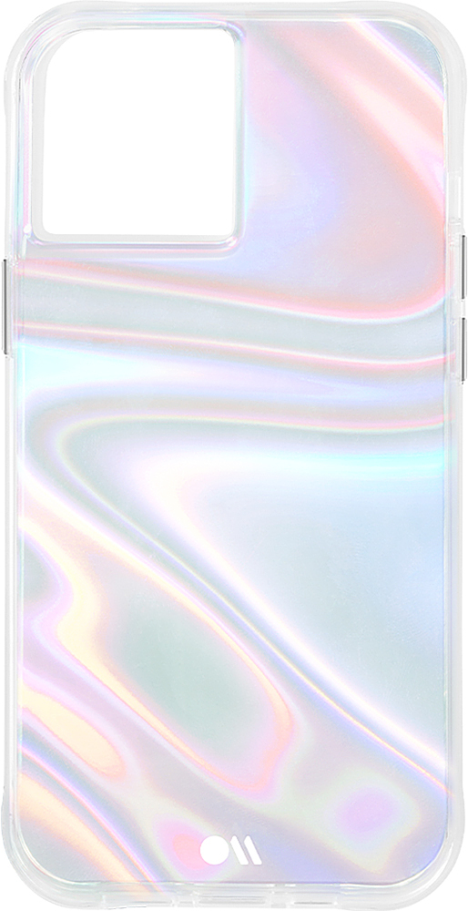 Case-Mate - Soap Bubble Carrying Case With Micropel For Apple iPhone 12 Pro Max - Iridescent