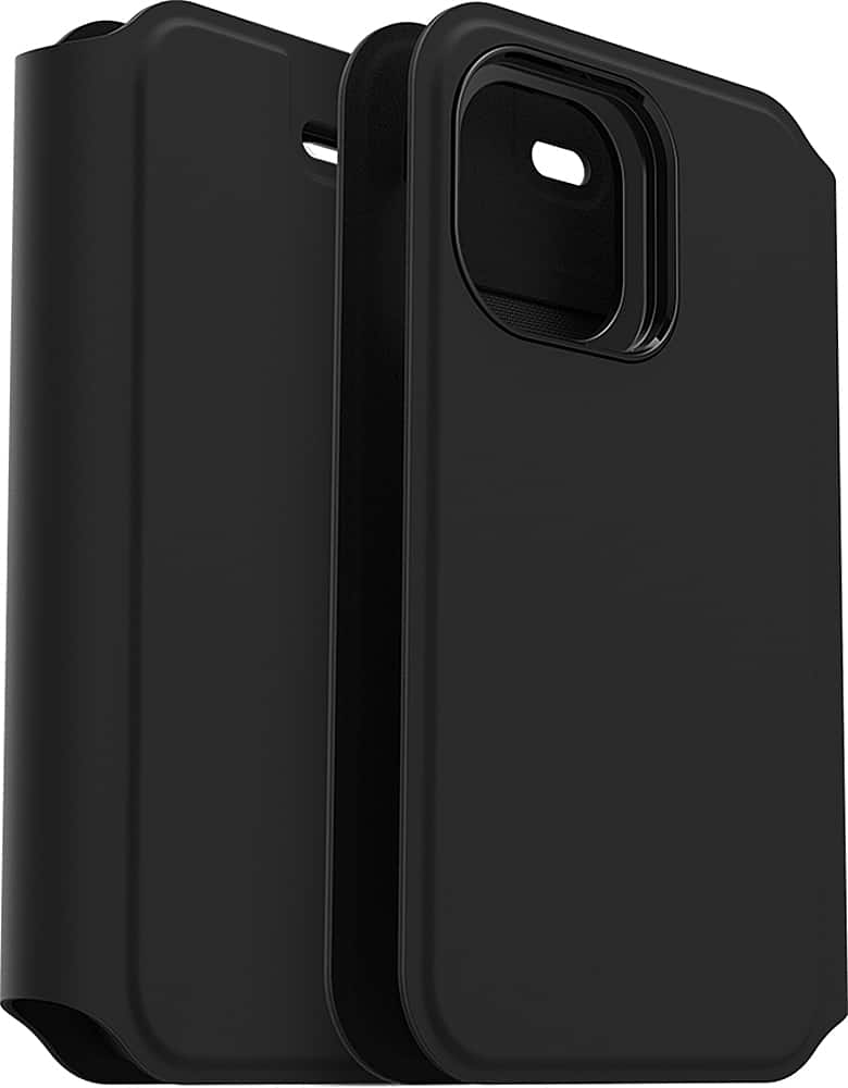 OtterBox - Strada Via Case for Apple iPhone 12 mini - Black Night