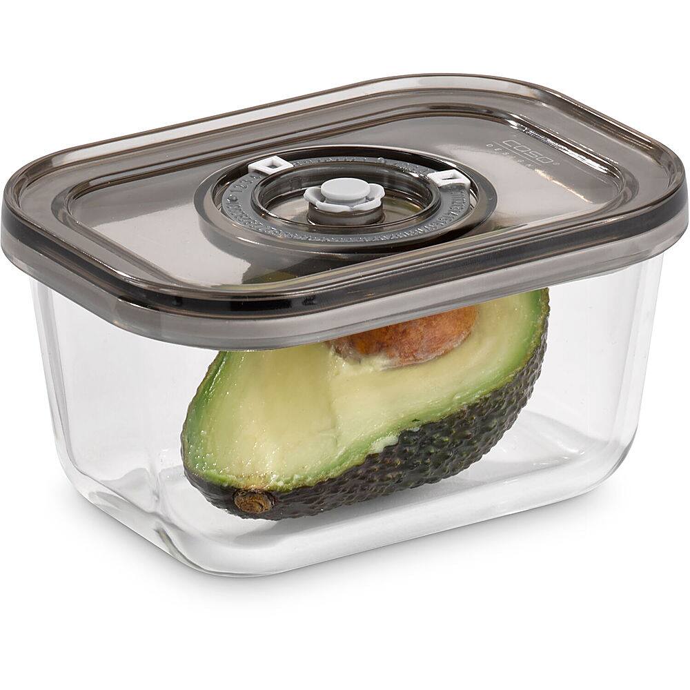 Best Buy Caso Design VG 3000 3Piece Food Vacuum Canister Set with Food Management App Glass 11177
