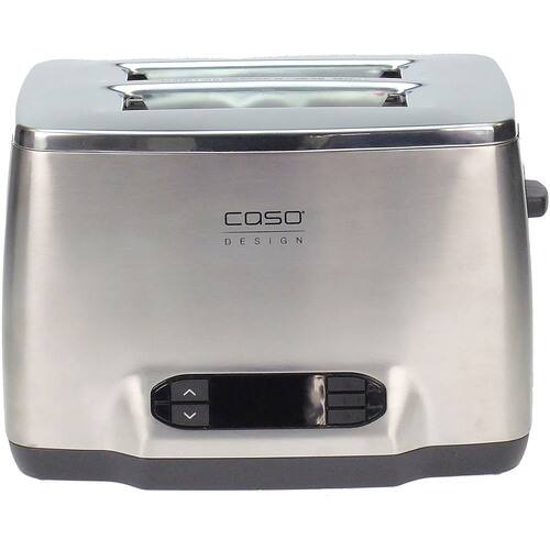 Caso Design - Inox 2 Two-Slice Toaster with Wire Warming Basket Attachment - Stainless Steel