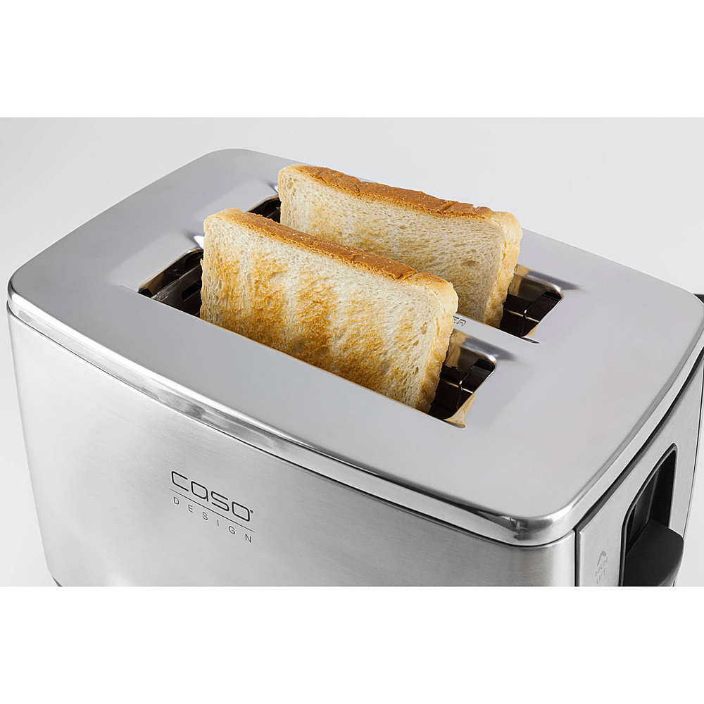 Caso Design Two Slice Wide Slot Toaster, Stainless Steel