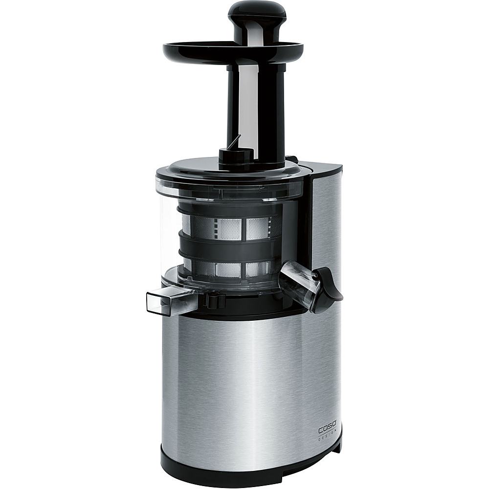 Angle View: Caso Design - SJ 200 Slow Juicer for Soft Fruits and Vegetables - Stainless Steel