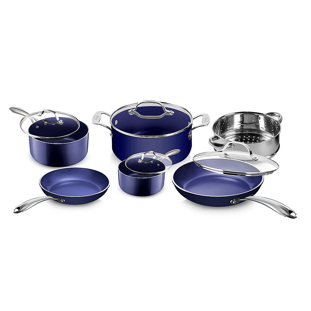 Granitestone - Non Stick 10pc Cookware Set - Blue