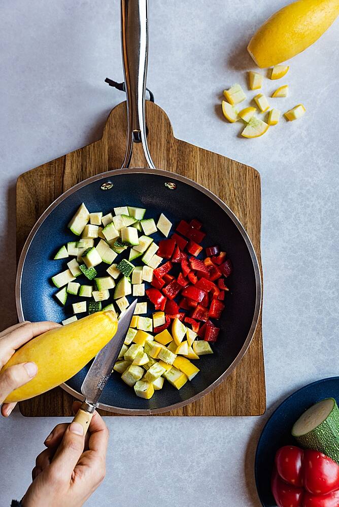 Left. Granitestone - Non Stick 10pc Cookware Set - Blue.