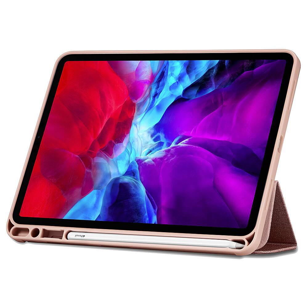 Étui ipad 9 2021 ipad 8 2020 ipad 7 2019 support et motif imprimé rose gold  FOLIO-FLOW-PK-IP102 - Conforama