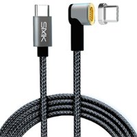 Smk Link - 6.5ft USB-C Magtech Charging Cable - Black - Front_Zoom
