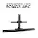 Alt View 11. Sanus - Sonos Arc Extendable Soundbar TV Mount - Compatible with TVs 50"-90" - Black.