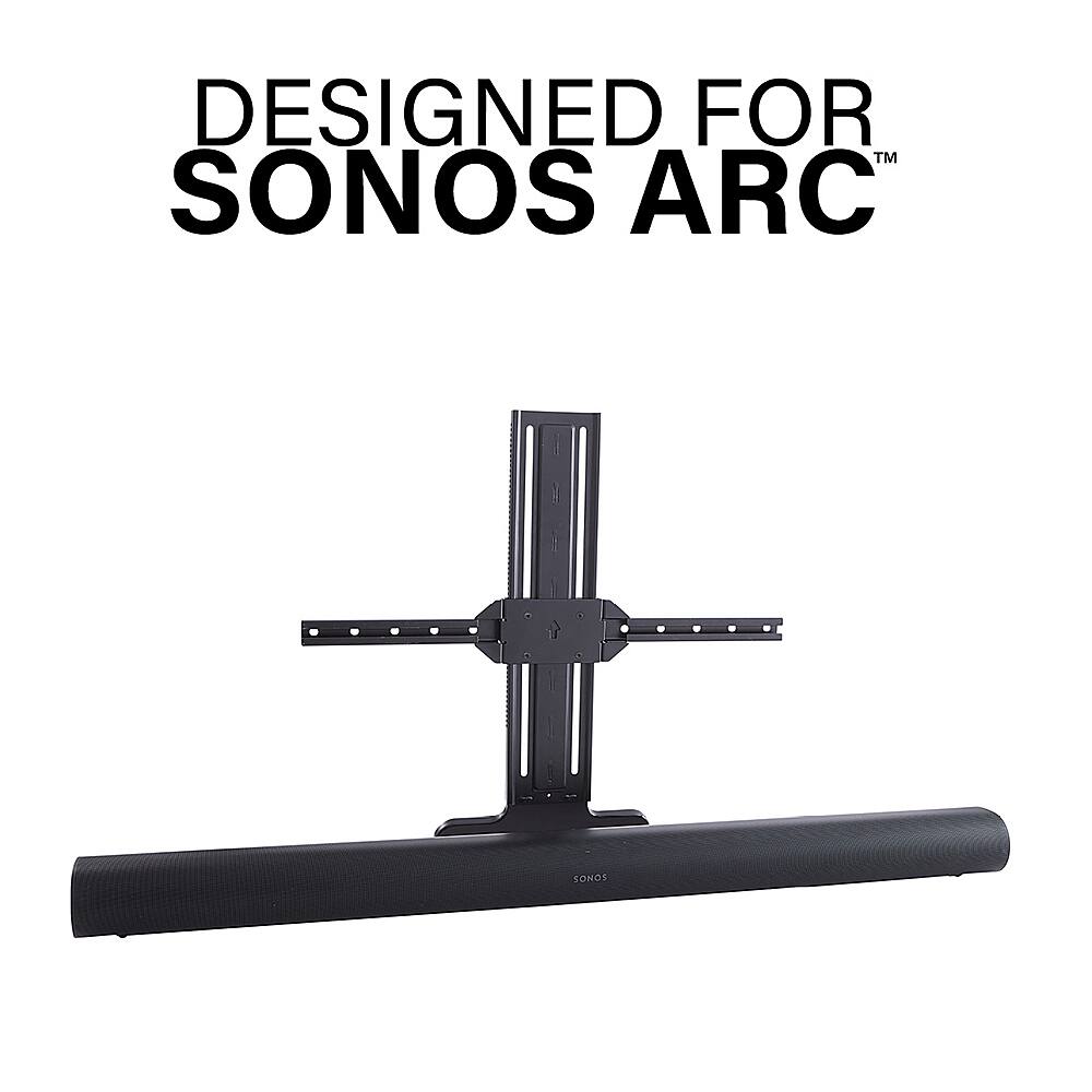 Alt View 11. Sanus - Sonos Arc Extendable Soundbar TV Mount - Compatible with TVs 50"-90" - Black.