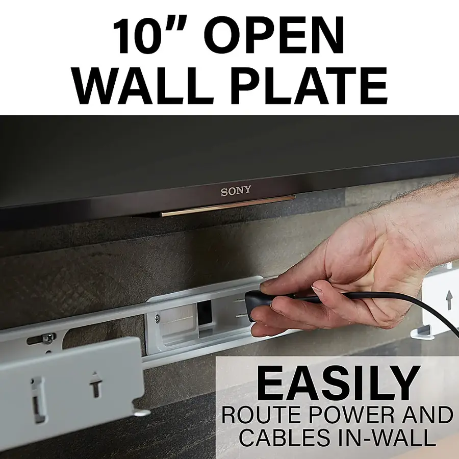 Alt View 12. Sanus - Sonos Arc Extendable Wall Mount - White.