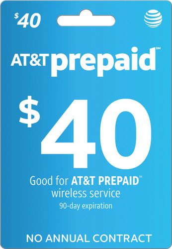 AT&T Prepaid - $40 Top-Up Prepaid Card