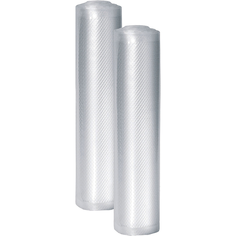 Angle View: Caso Design - Professional 11" x 20' Food Vacuum Rolls, Set of 2 - Clear