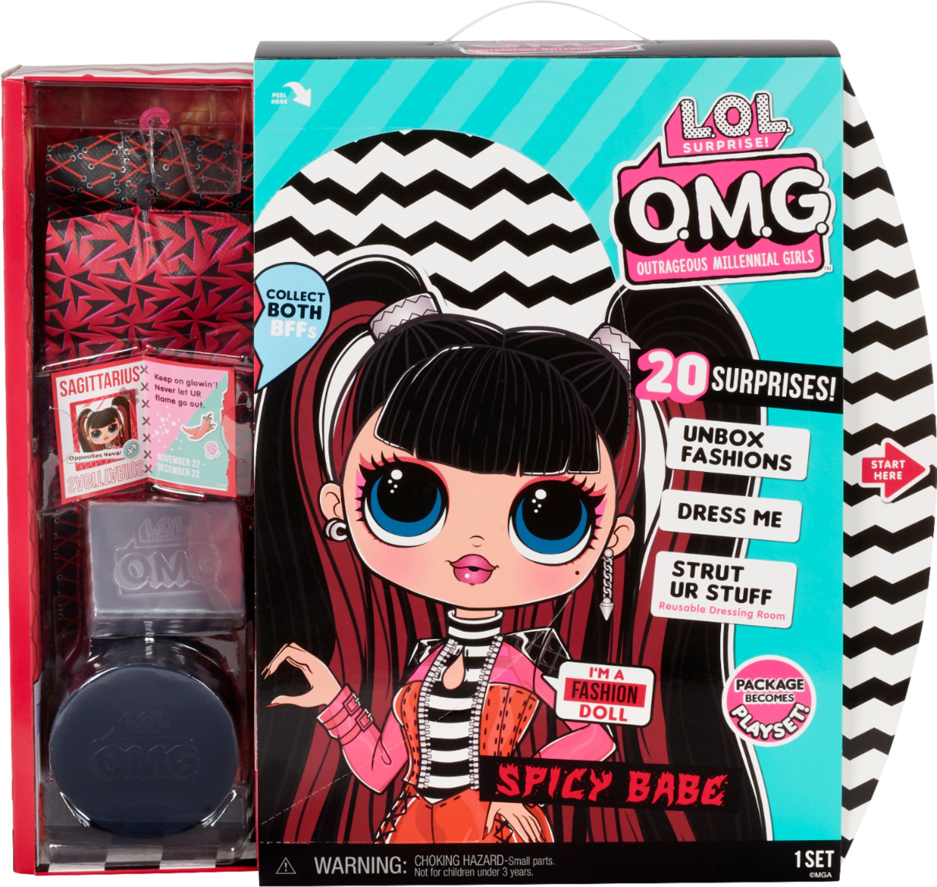 OMG Spicy Babe BFF Fashion Doll 20 Surprises Brand New LOL Surprise 