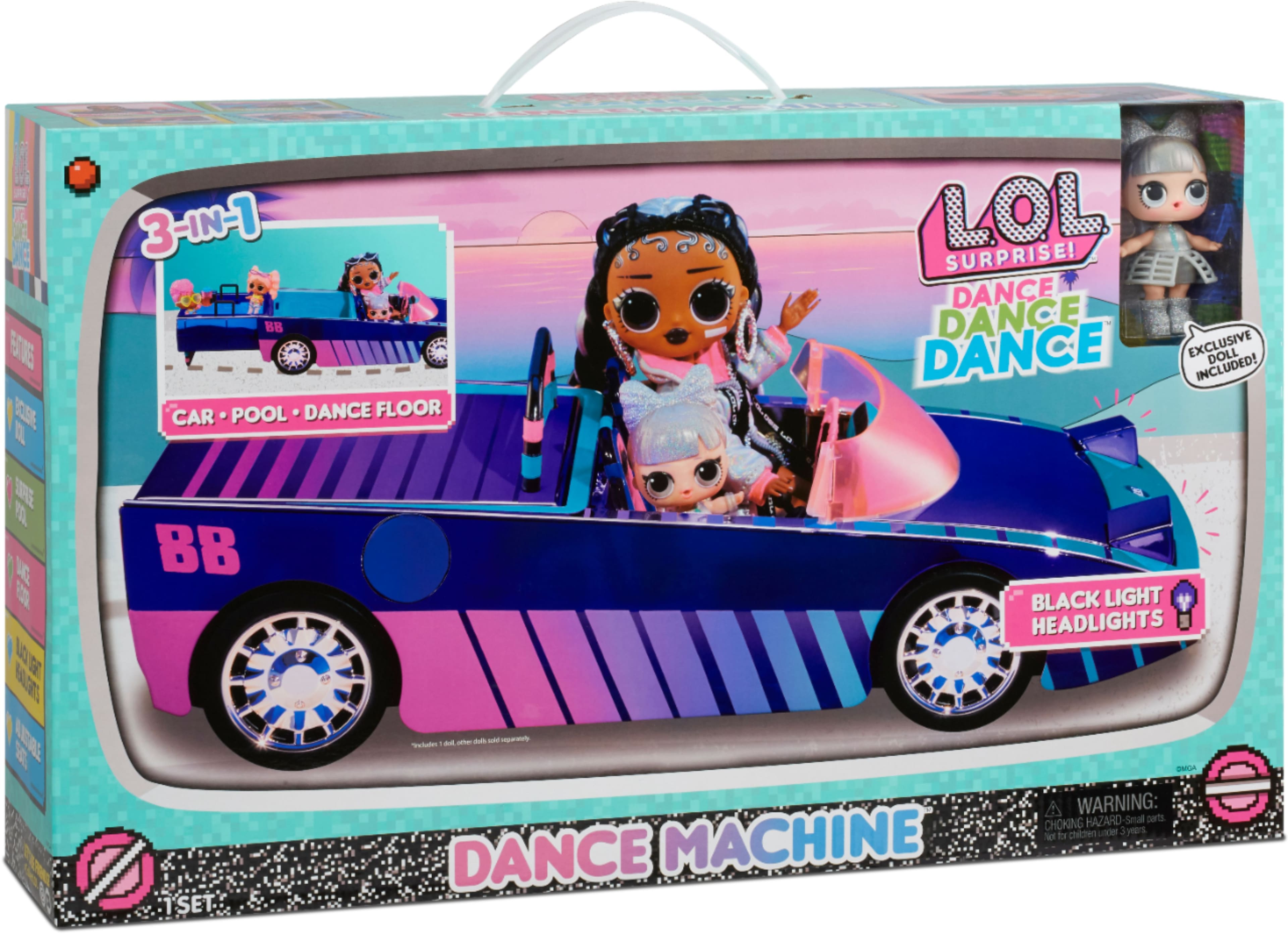 Best Buy L.O.L. Surprise LOL Surprise Dance Machine Car with Exclusive Doll Surprise Pool and Dance Floor 577409