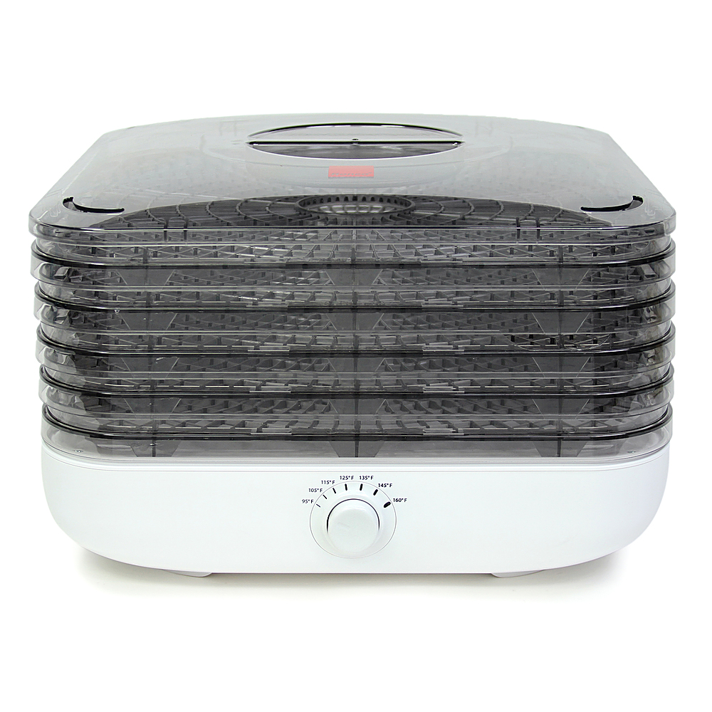 Angle View: Ronco - EZ Store 5 Tray Food Dehydrator - White