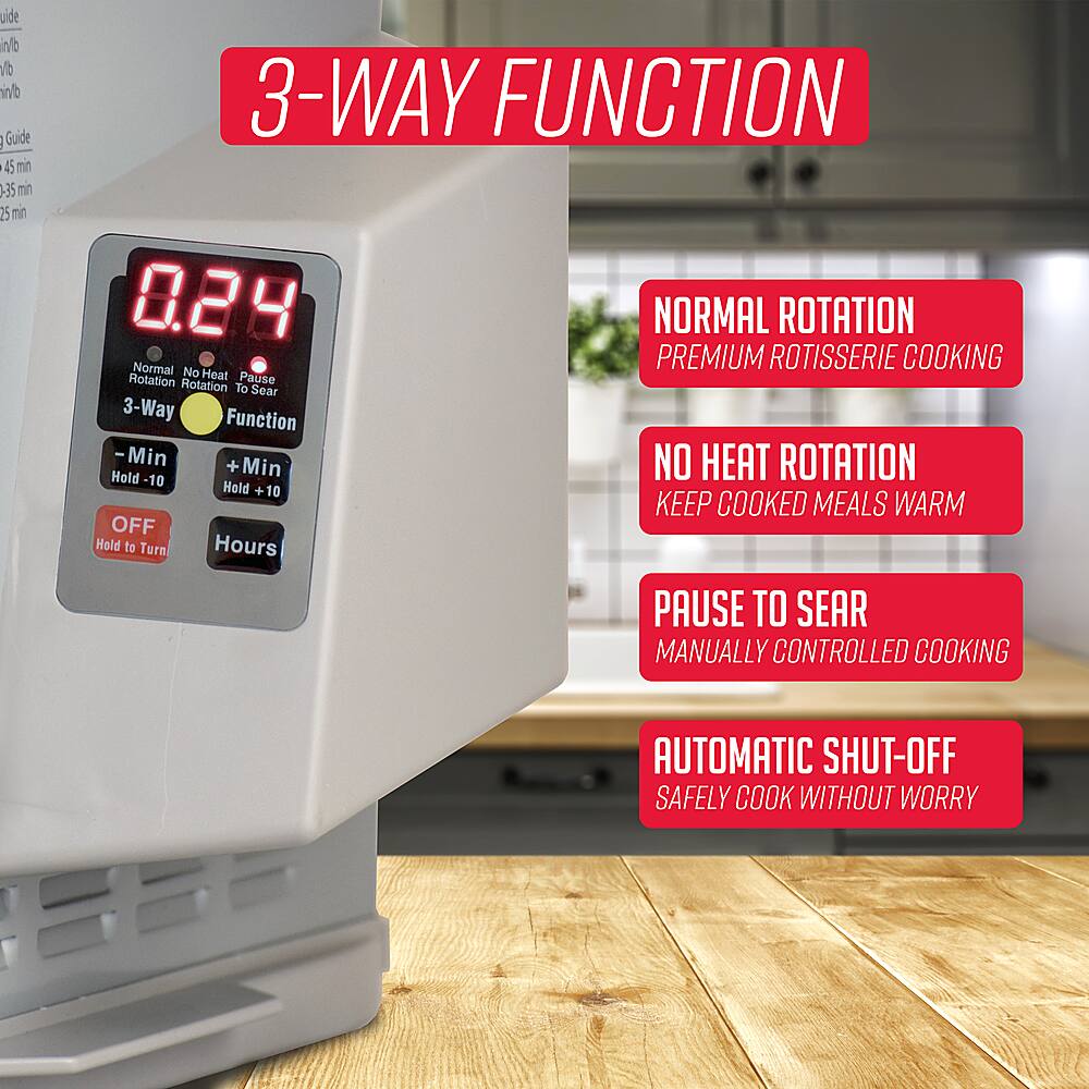 Alt View 13. Ronco - ST5000PLGEN Digital Showtime Rotisserie - Platinum.