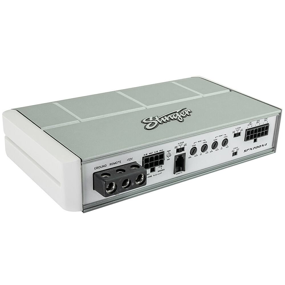 Alt View 11. Stinger - Micro 4-Channel 700W Marine and Powersports Amplifier - Silver.