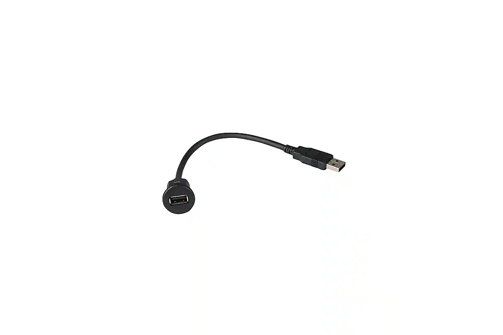 PAC - Universal 12” Dash Mount USB Adapter - Black