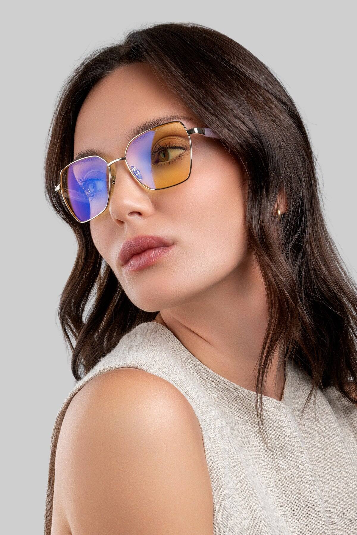 Alt View 1. GUNNAR - GUNNAR Computer Glasses  - tokidoki Crystal Kingdom, Lavender Ice, Amber Lens - Blue Light Blocking, Relieve Dry Eye - Lavender Ice.