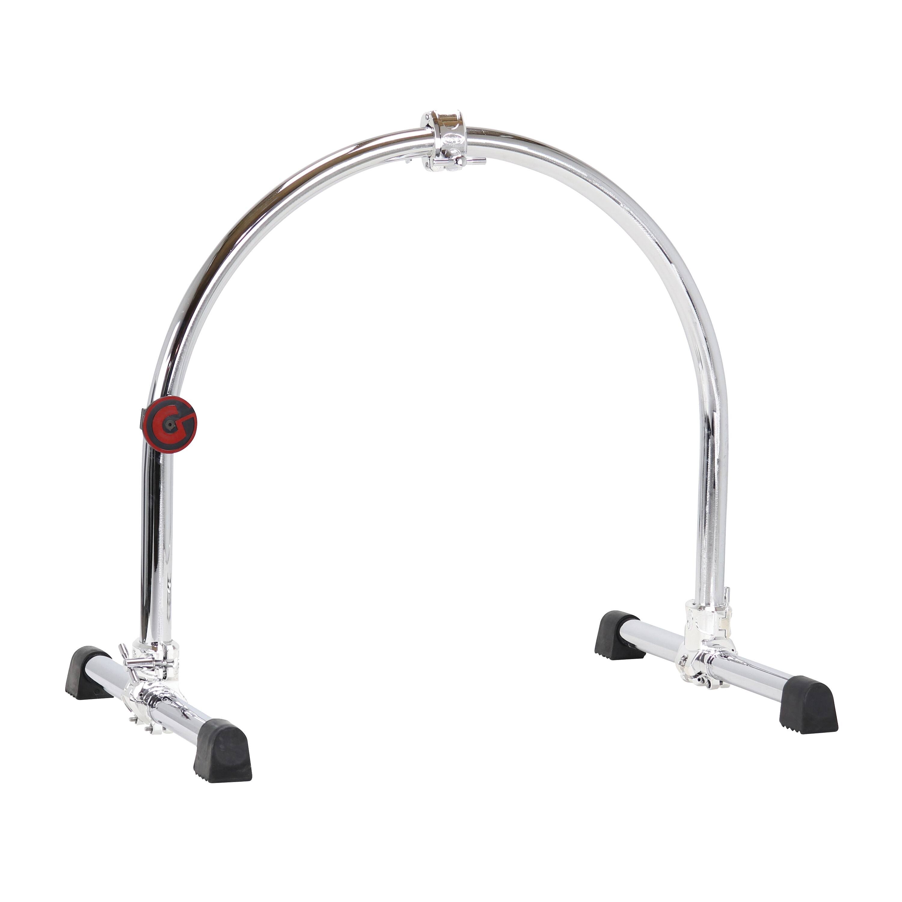 Front. Gibraltar Hardware - Rack System Docking Station Frame, Compact, Stable, and Portable for 20-24 Inch Bass Drums, Lightweight.