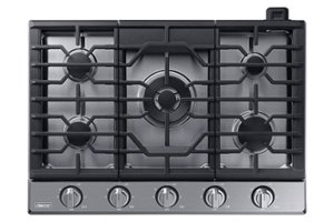 Dacor - Transitional 30" Built-In Gas Cooktop with 6 burners and SimmerSear, Liquid Propane Convertible - Silver Stainless Steel - Front_Zoom
