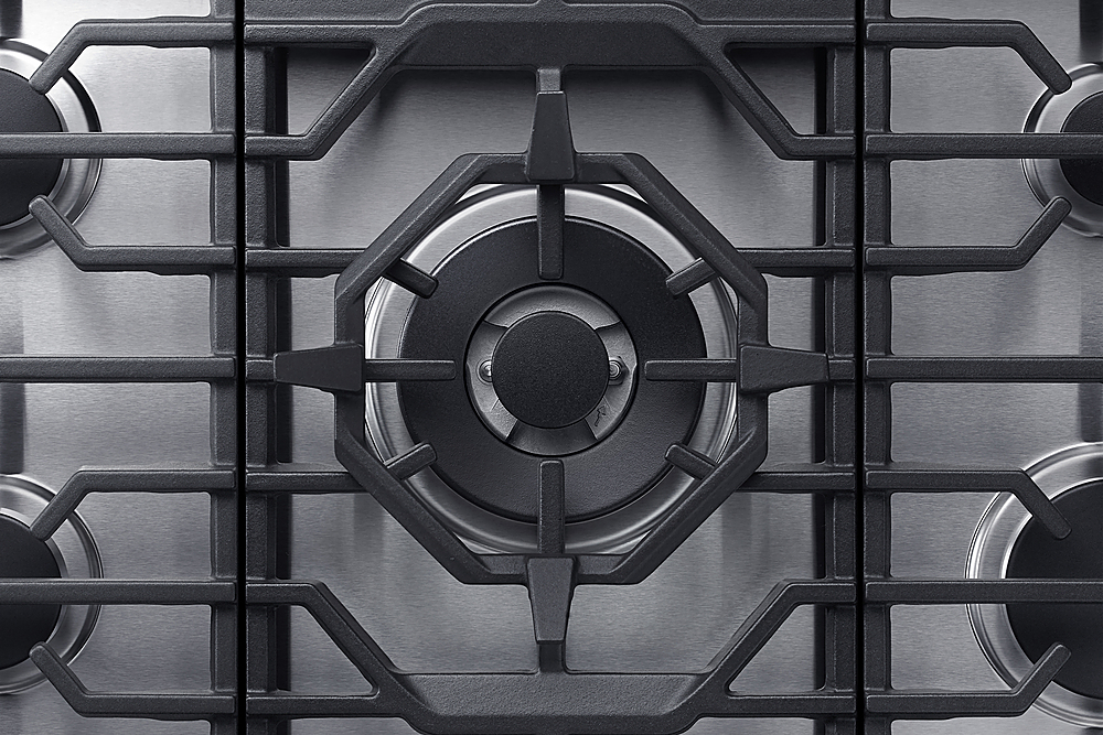 Alt View 11. Dacor - Transitional 30" Built-In Gas Cooktop with 6 burners and SimmerSear, Liquid Propane Convertible - Silver Stainless Steel.