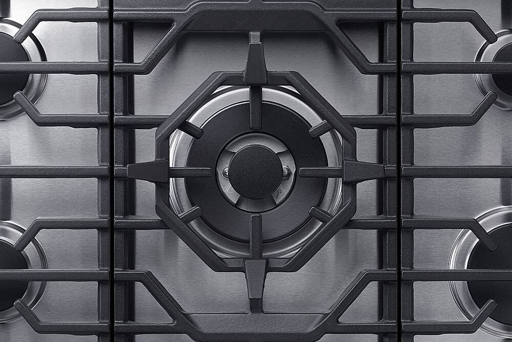 Alt View 11. Dacor - Transitional 30" Built-In Gas Cooktop with 6 burners and SimmerSear, Liquid Propane Convertible - Silver Stainless Steel.