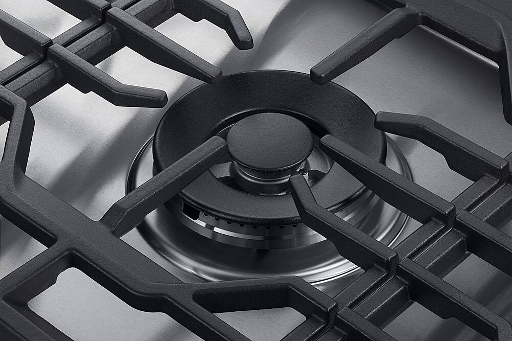 Alt View 21. Dacor - Transitional 30" Built-In Gas Cooktop with 6 burners and SimmerSear, Liquid Propane Convertible - Silver Stainless Steel.