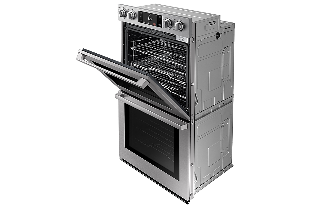 Angle View: Dacor - Transitional 30" Electric Double Wall Oven with Dual Four-Part Pure Convection - Multi