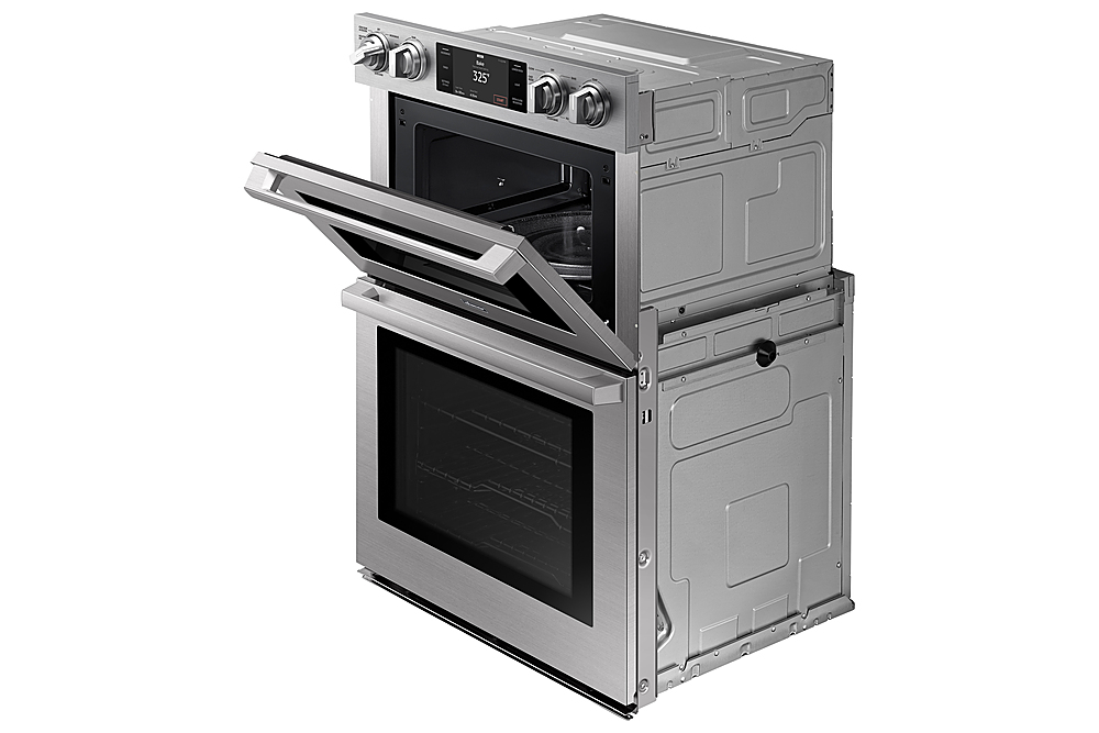 Angle View: Signature Kitchen Suite - 1.2 cu ft Micrwave Oven Drawer - Stainless Steel