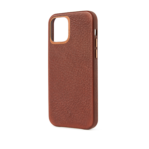 DECODED - DECODE, Leather Backcover iPhone 12 mini - Brown