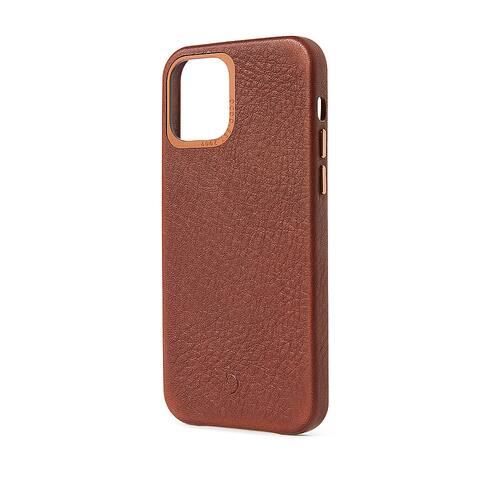 DECODED - DECODED, Leather Backcover iPhone 12/12 Pro - Brown