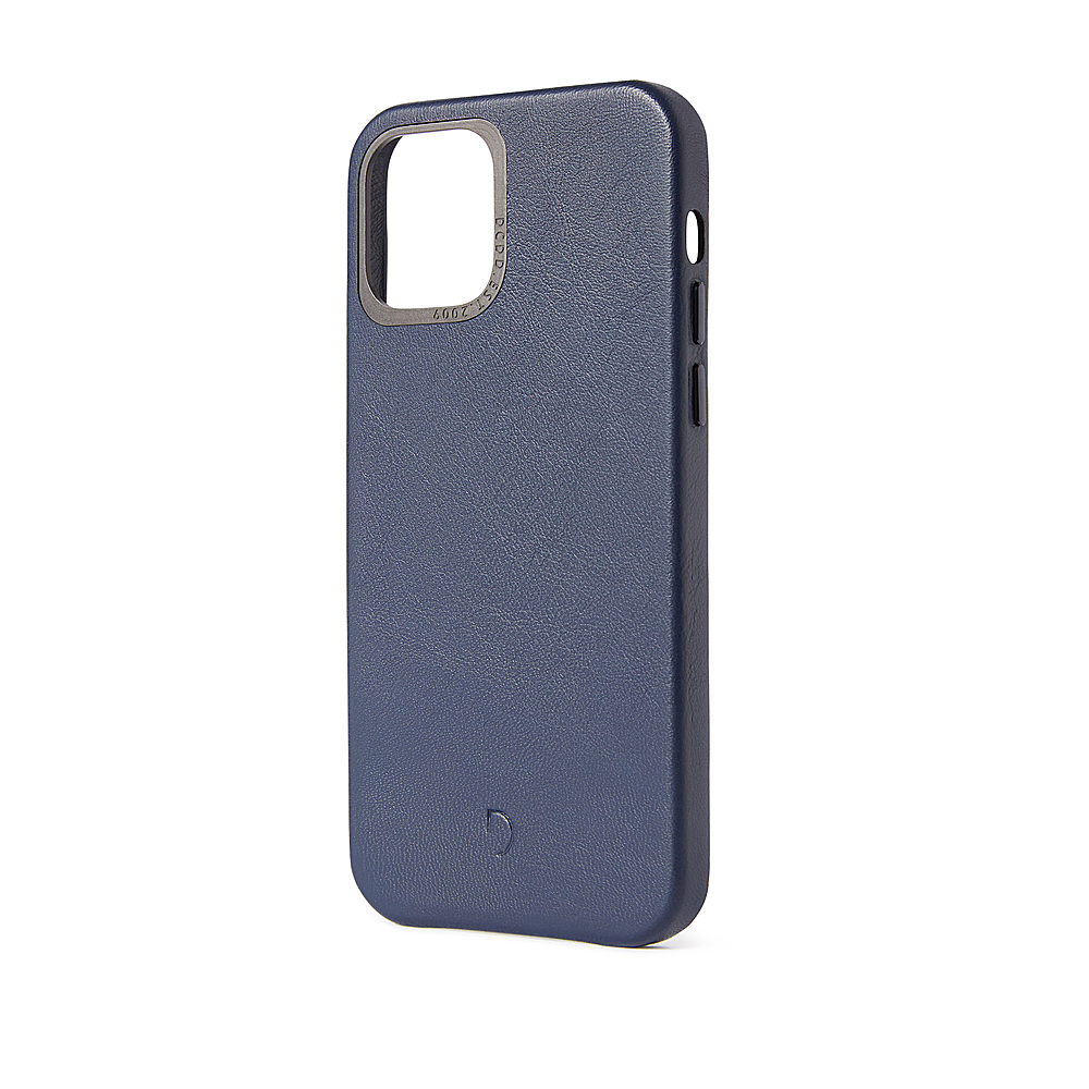 Decoded Leather Backcover Iphone 12 Mini Blue bcw Best Buy