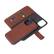 Front. DECODED - Leather Detachable Wallet iPhone 12 mini - Brown.