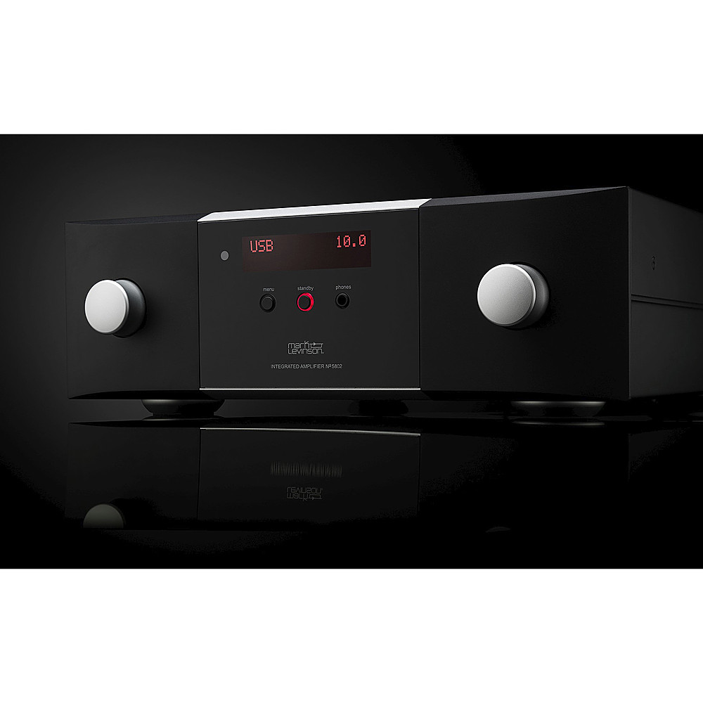 Left View: Mark Levinson - No5802 500W 2-Ch. Class AB Integrated Amplifier - Black